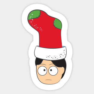 Gay with Christmas Sock Sticker